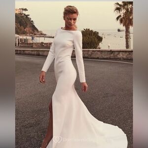 Long white formal dress